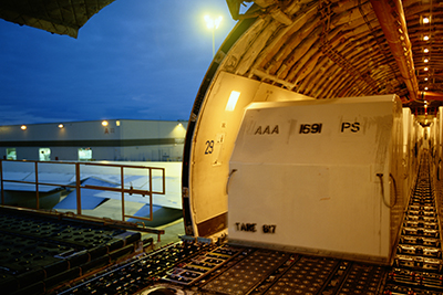Inside Cargo Airplane