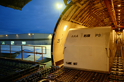 Inside Cargo Airplane